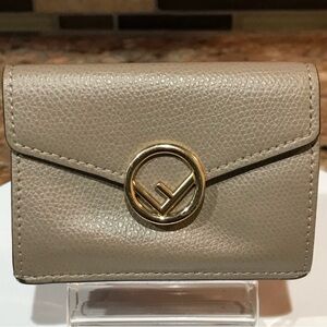 F is FENDI Leather Compact Wallets 😍